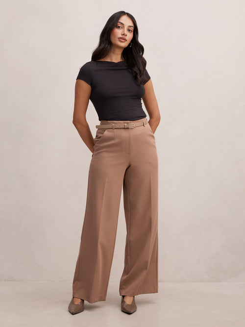 Bella Belted Wide Leg Pant