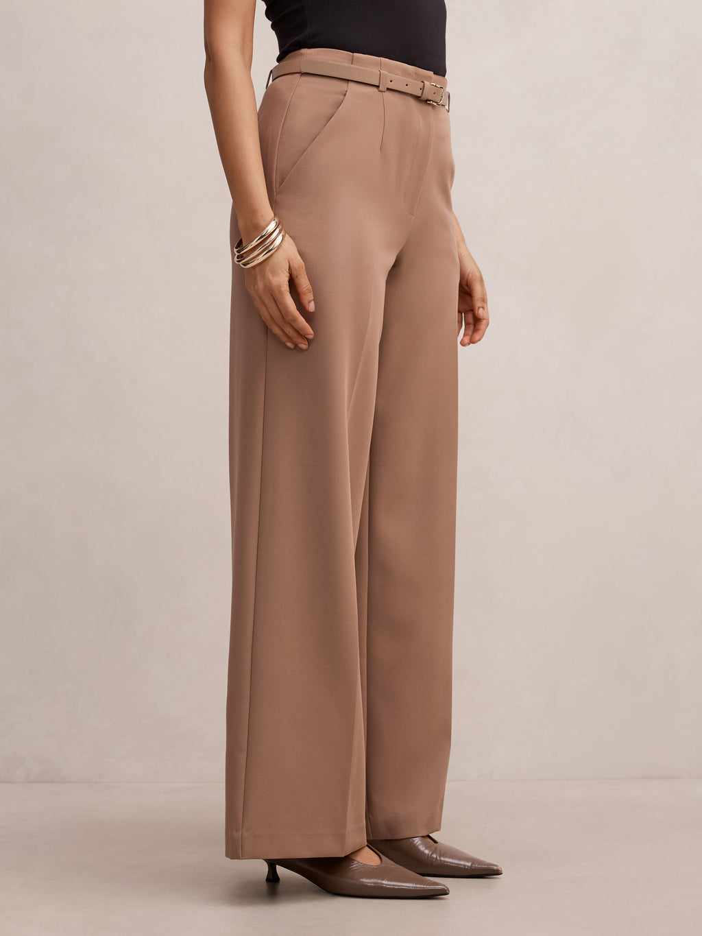 Bella Belted Wide Leg Pant
