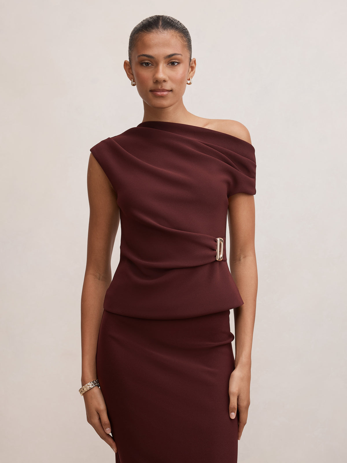 Brooklyn Tipped Crepe Top