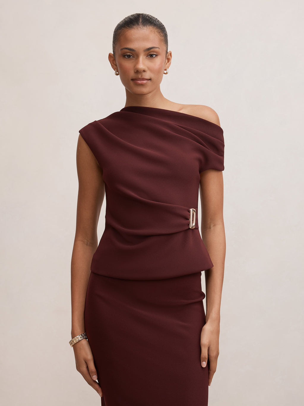 Brooklyn Tipped Crepe Top