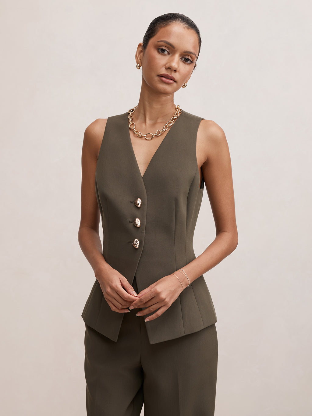 Larissa Petite Long Waistcoat