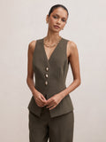 Larissa Petite Long Waistcoat