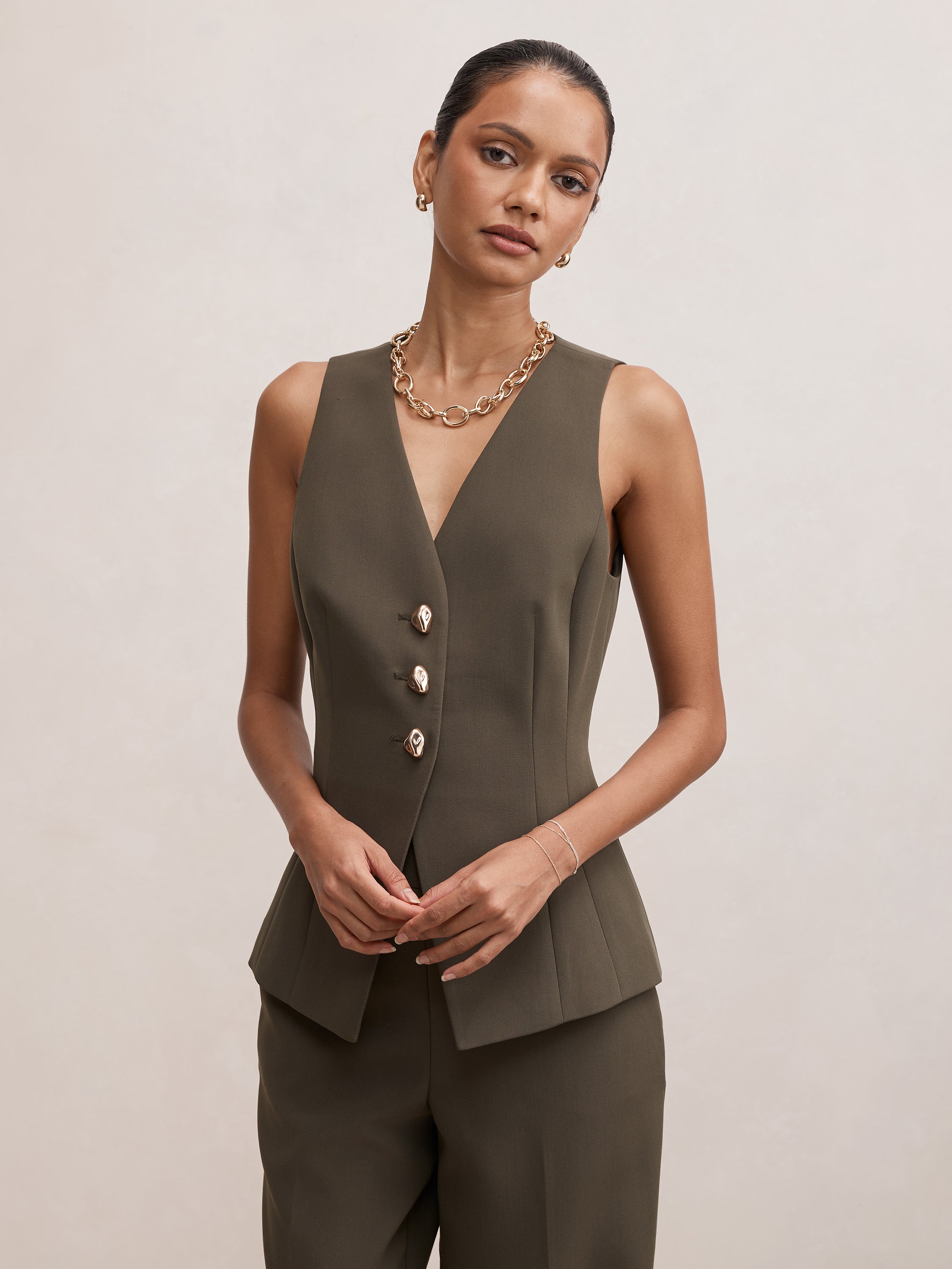 Larissa Petite Long Waistcoat