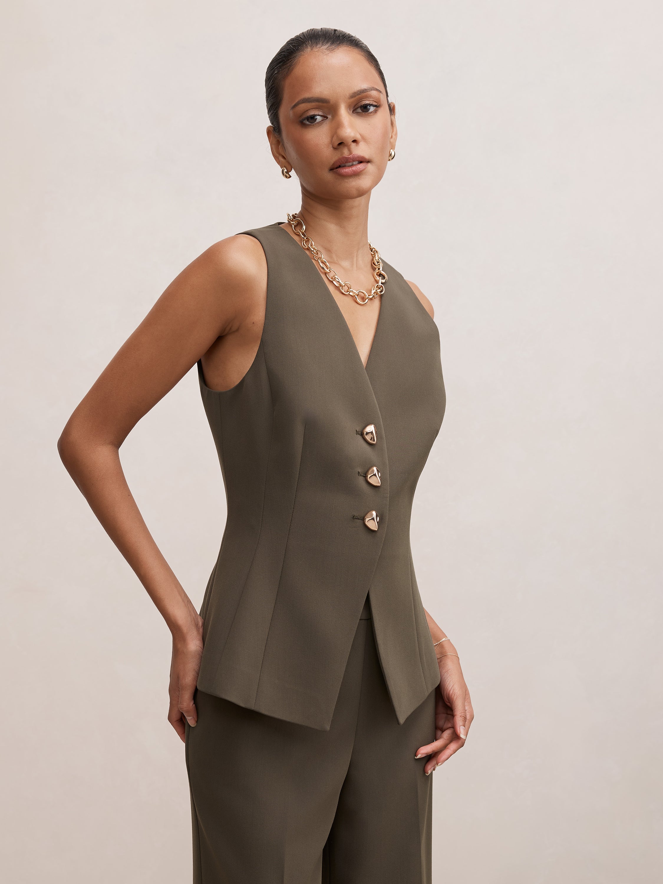 Larissa Petite Long Waistcoat