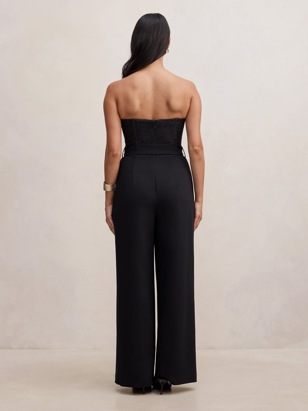 Ivy Strapless Lace Jumpsuit