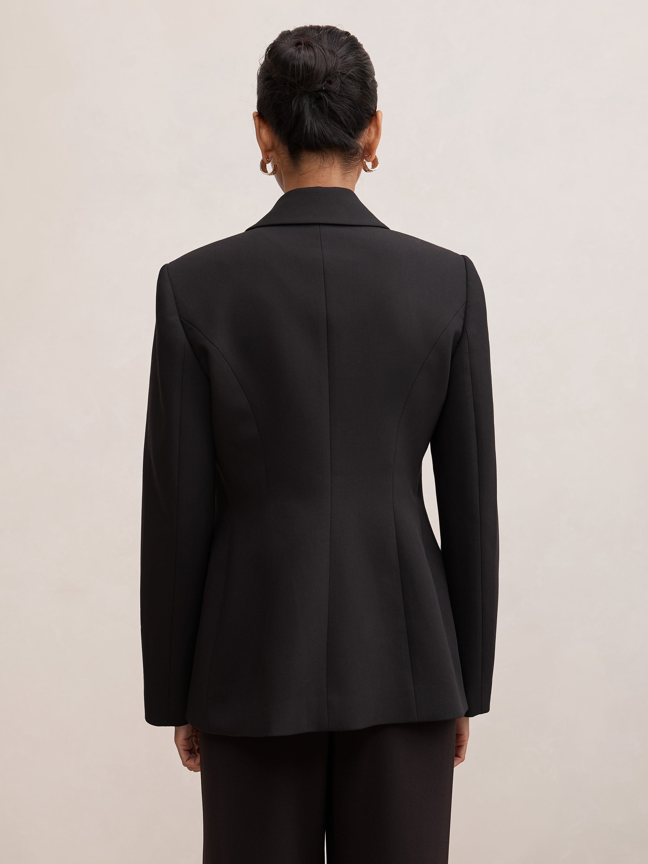 Trixie Petite Gold Button Blazer