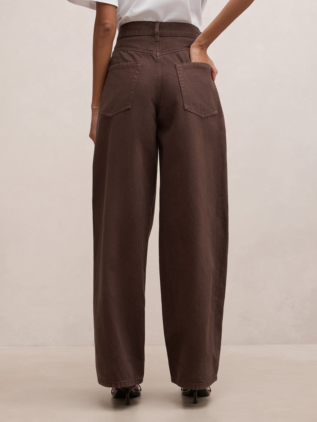 Gia Petite High Rise Wide Leg Jean