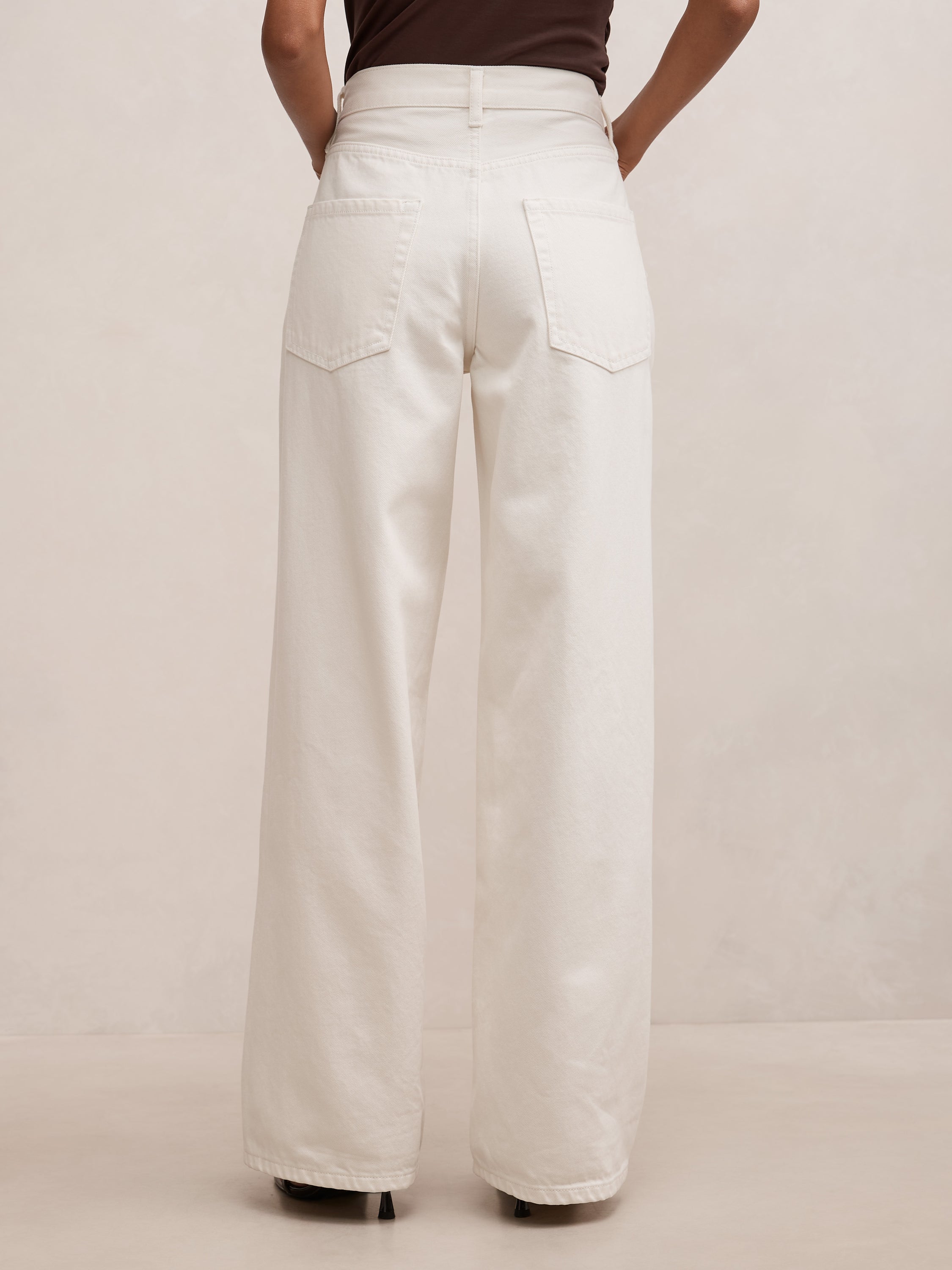 Gia Petite High Rise Wide Leg Jean