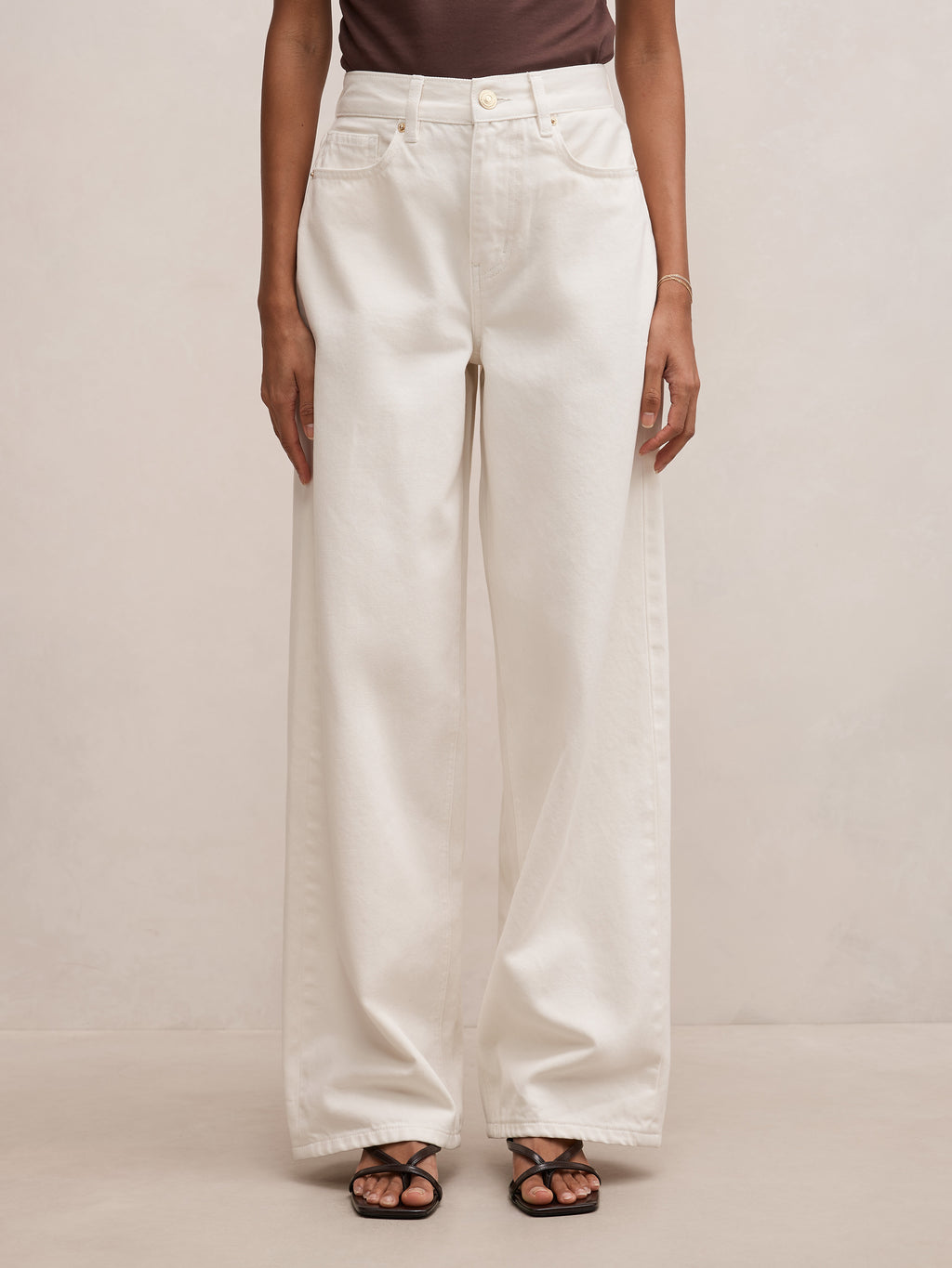 Gia Petite High Rise Wide Leg Jean