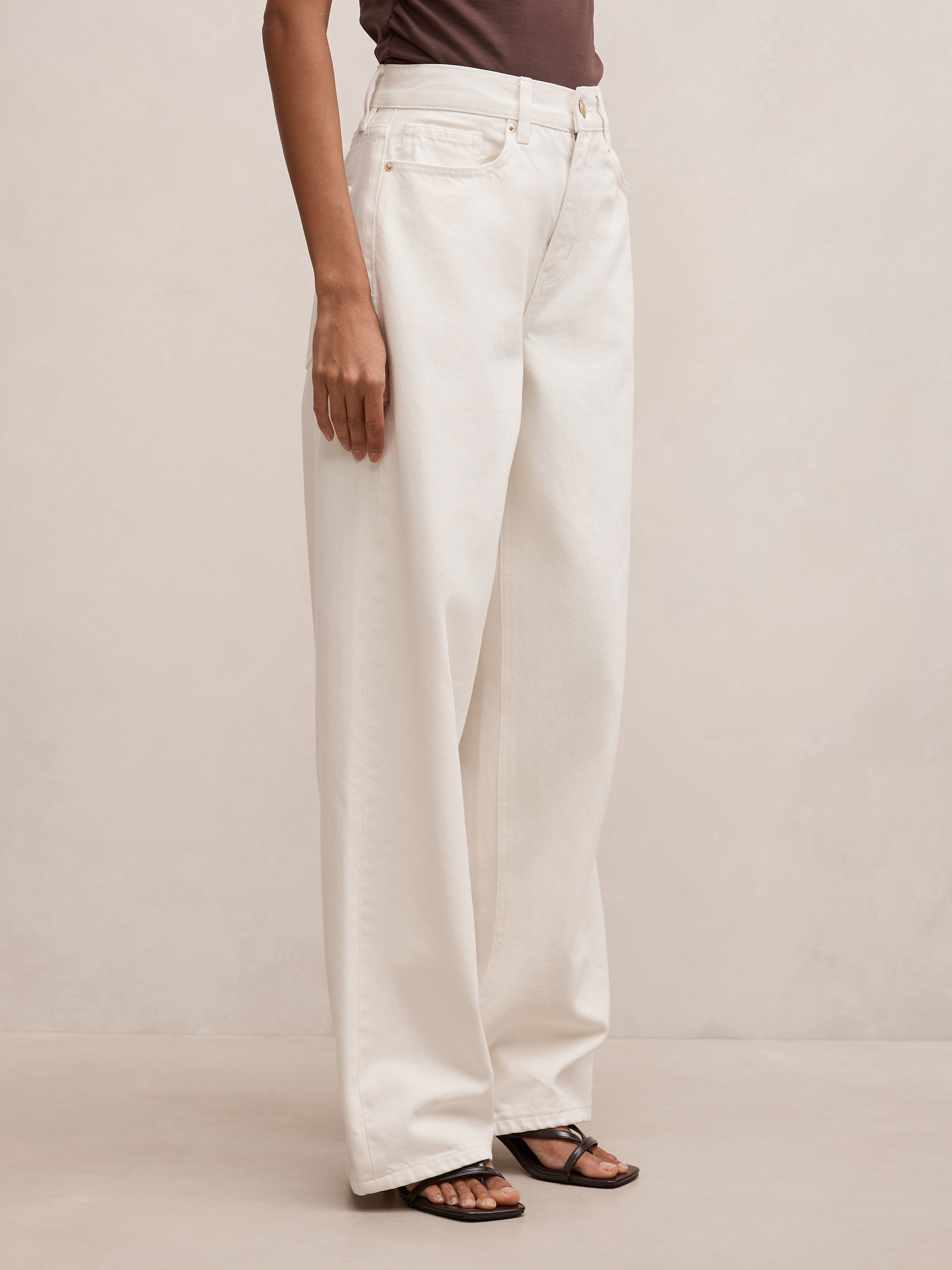 Gia Petite High Rise Wide Leg Jean