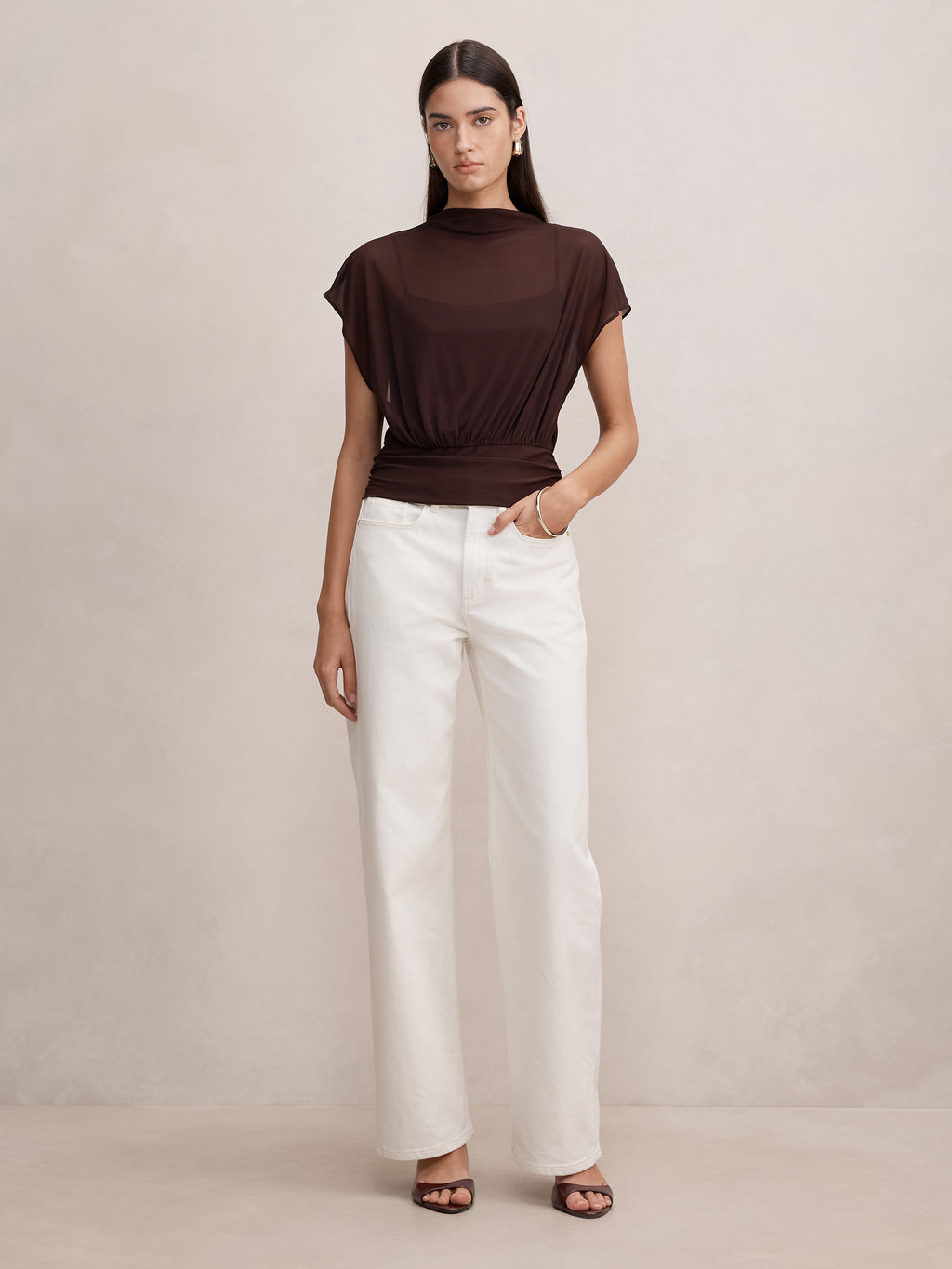 Mattie Mesh Overlay Top