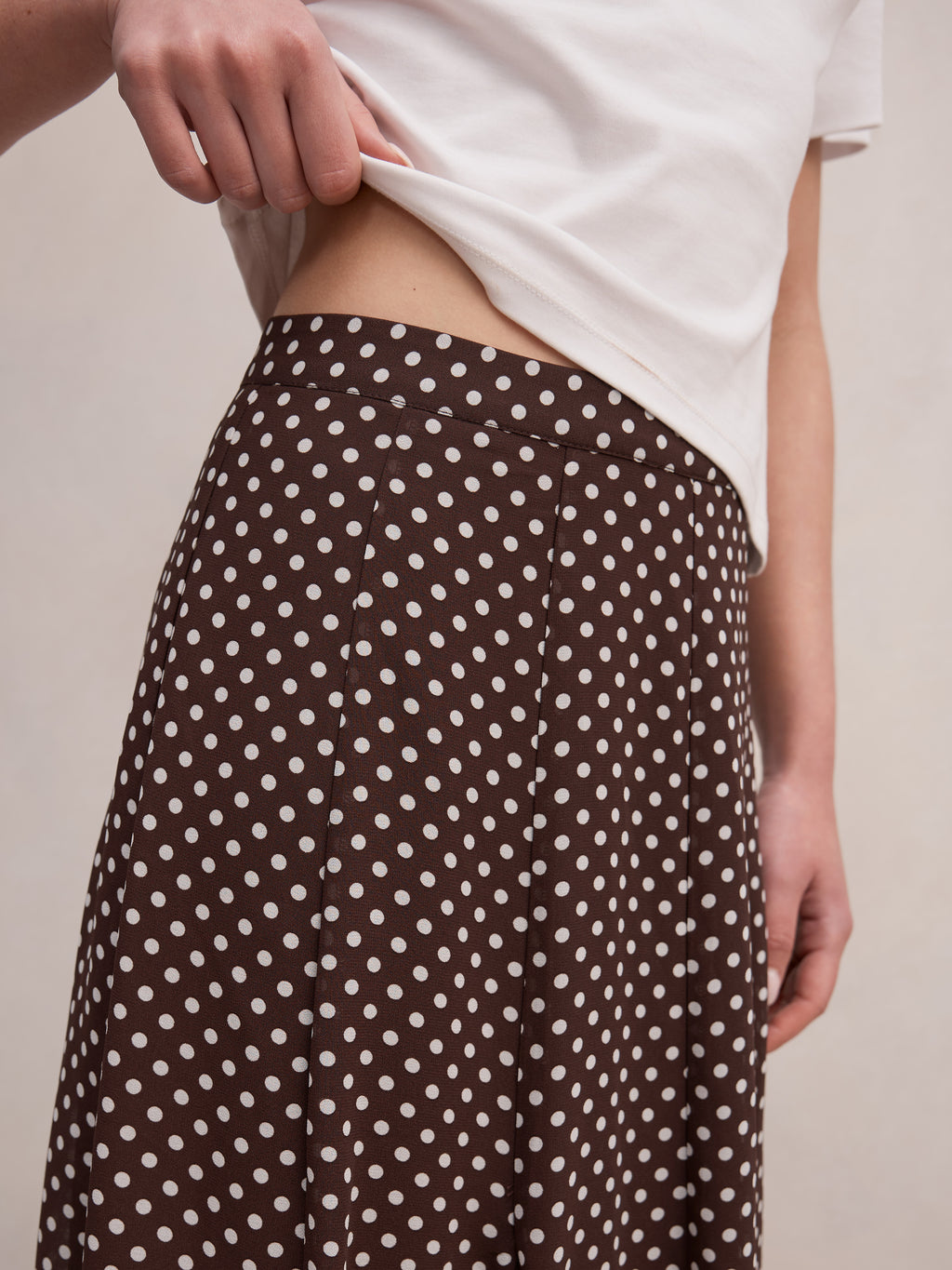 Allison Godet Midi Skirt