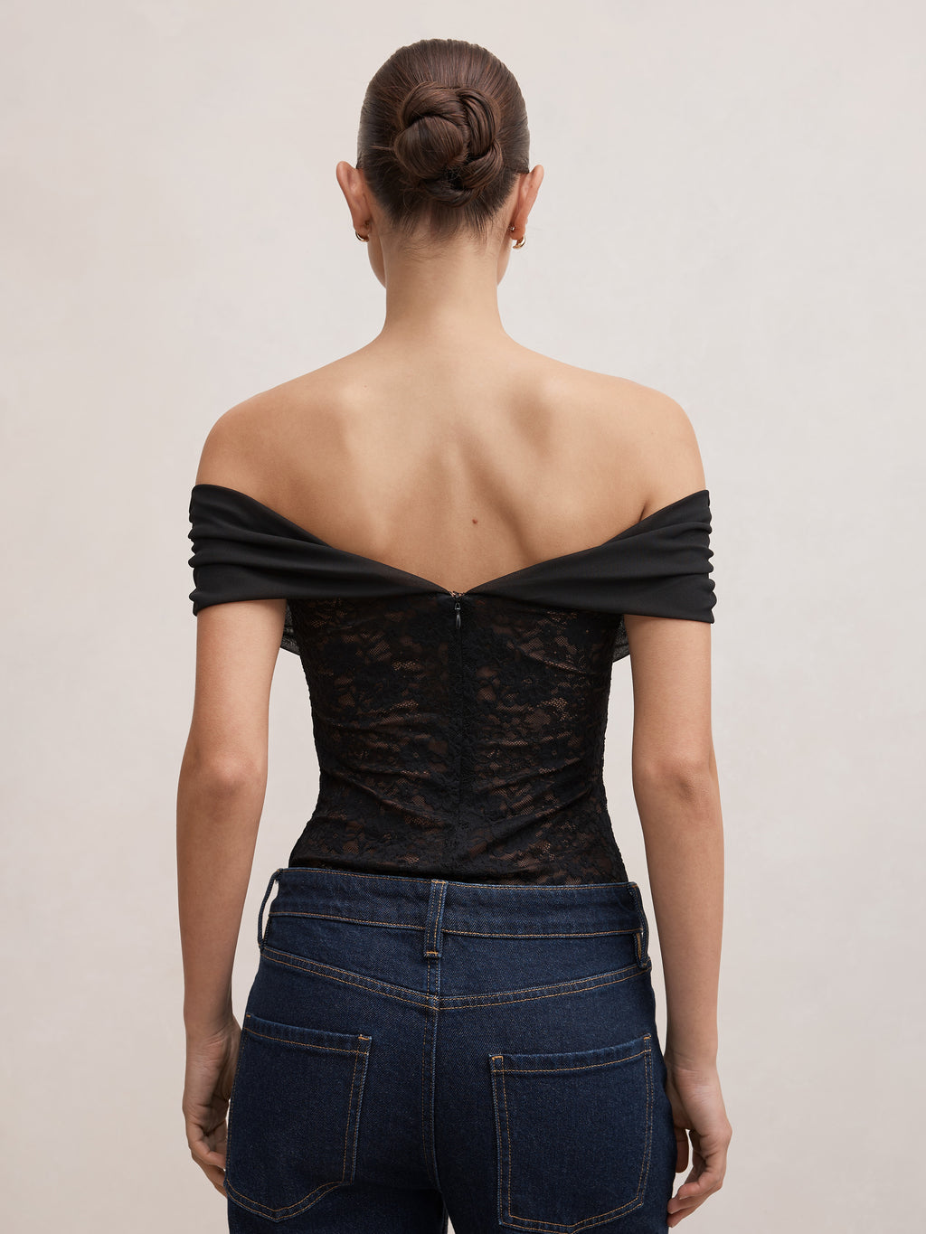Lily Lace Bardot Top