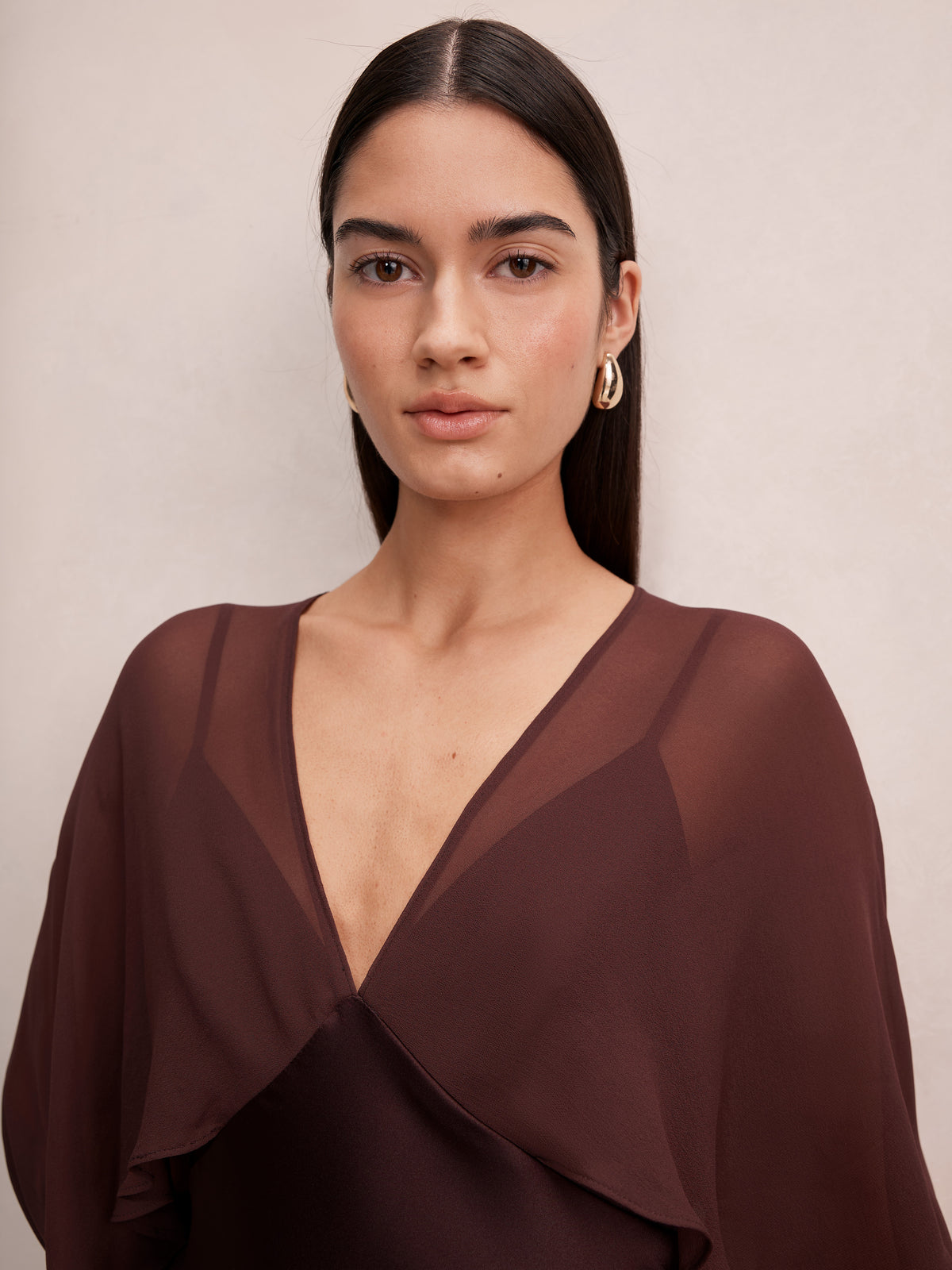 Electra Sleeve Cape Maxi Dress