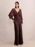 Electra Sleeve Cape Maxi Dress