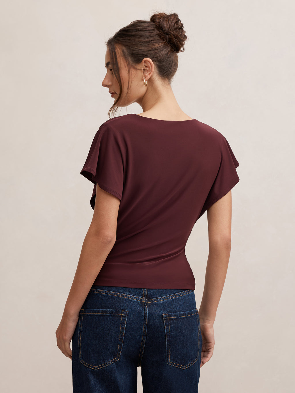 Thea Twist Batwing Top