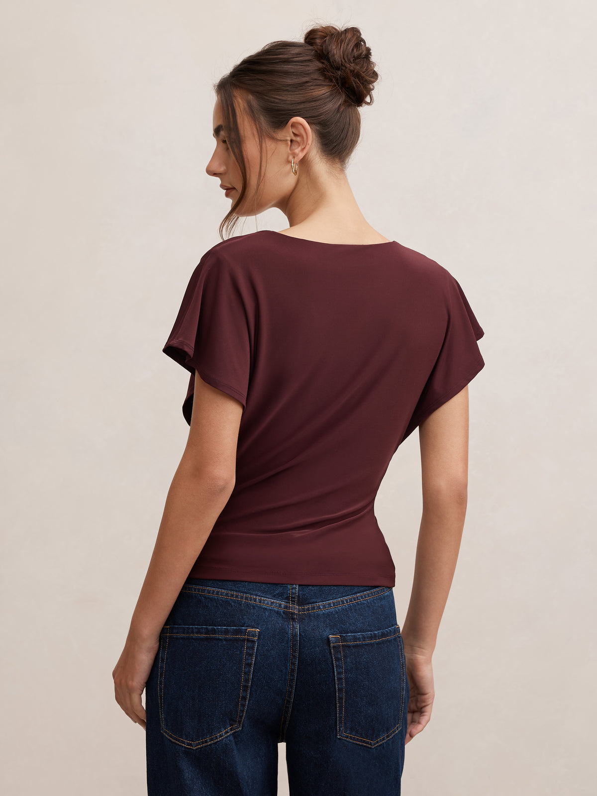 Thea Twist Batwing Top