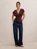 Thea Twist Batwing Top