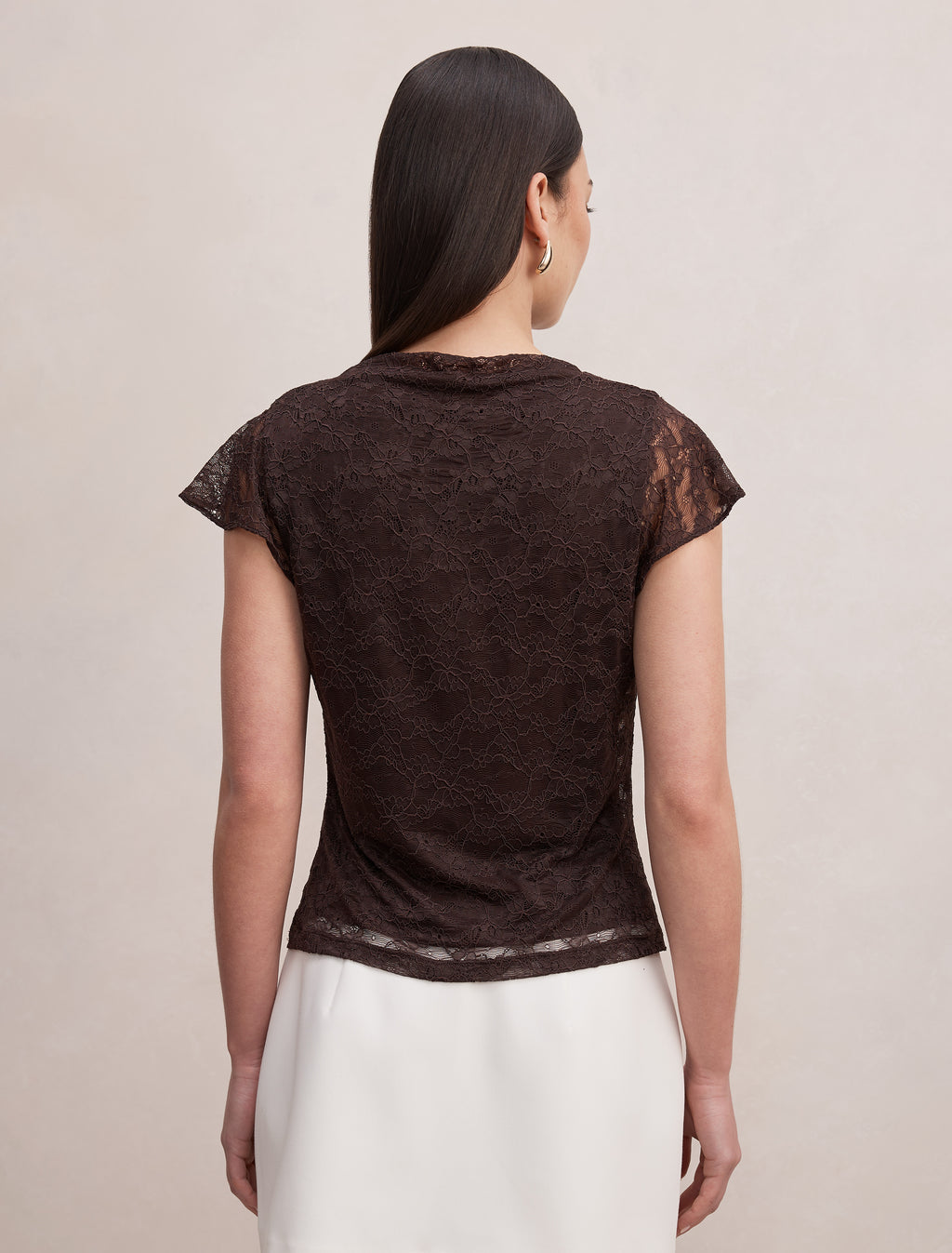 Hyacinth Lace Flutter Sleeve