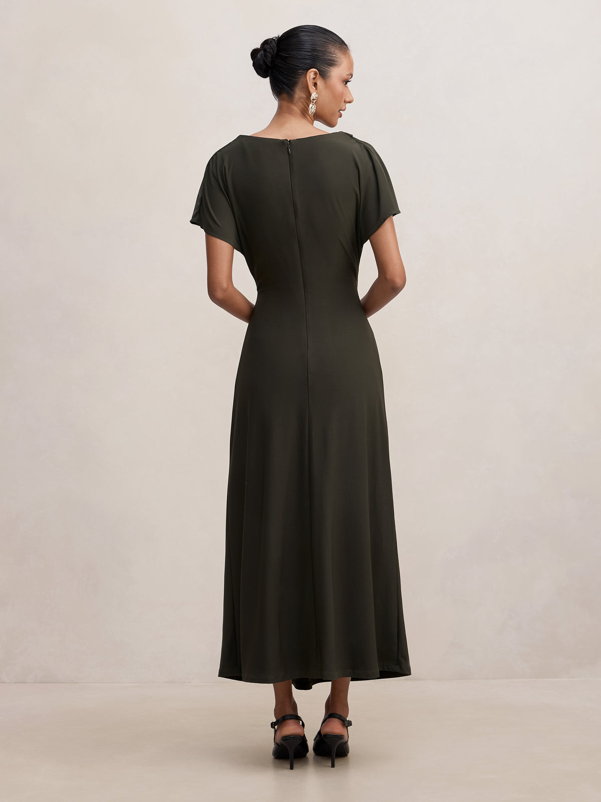 Tahnee Petite Ruched Waist Midi
