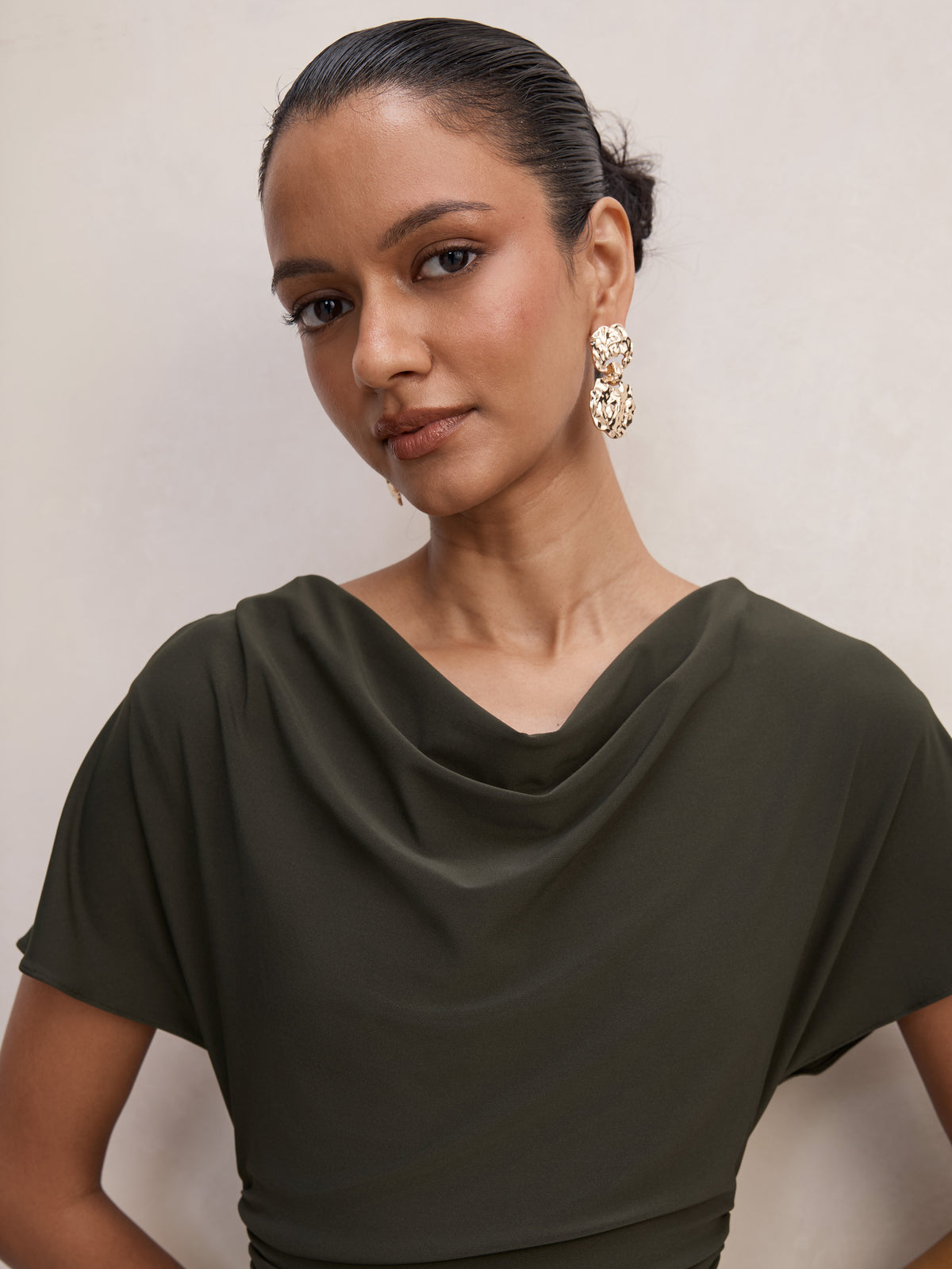 Tahnee Petite Ruched Waist Midi