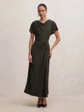 Tahnee Petite Ruched Waist Midi
