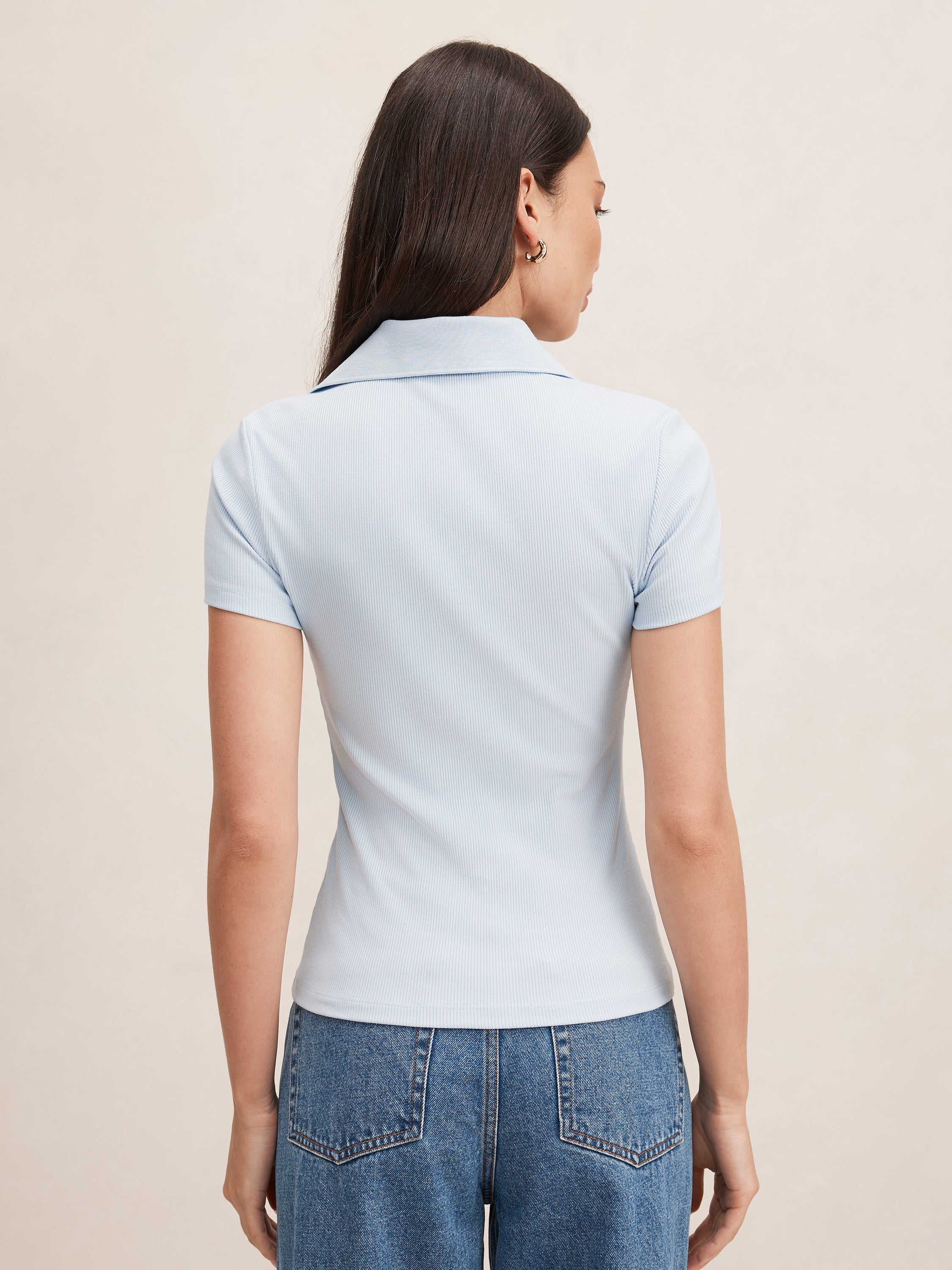 Aaliyah Ribbed Polo