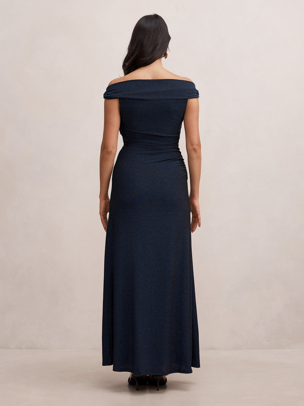 Arden Off Shoulder Glitter Maxi