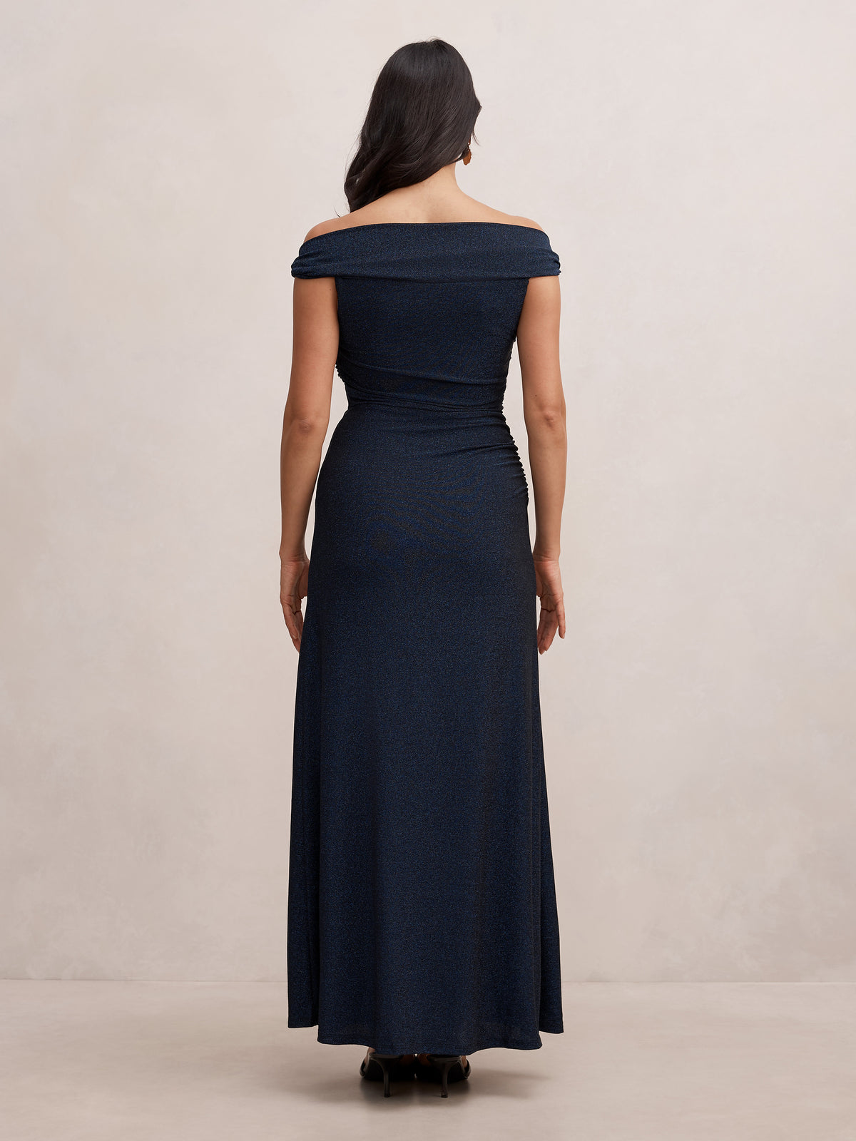 Arden Off Shoulder Glitter Maxi