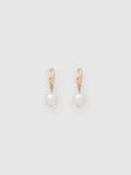 Hinda Small Hoop Pearl Earring