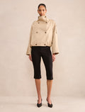 Billie Funnel Neck Short Trench