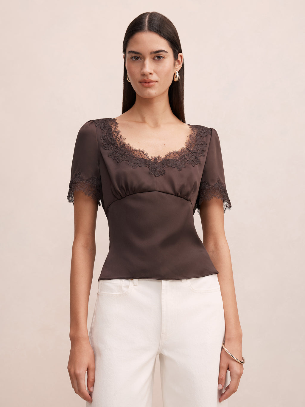 Juliette Lace Trim Top