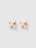 Fiona Small Flower Pearl Stud