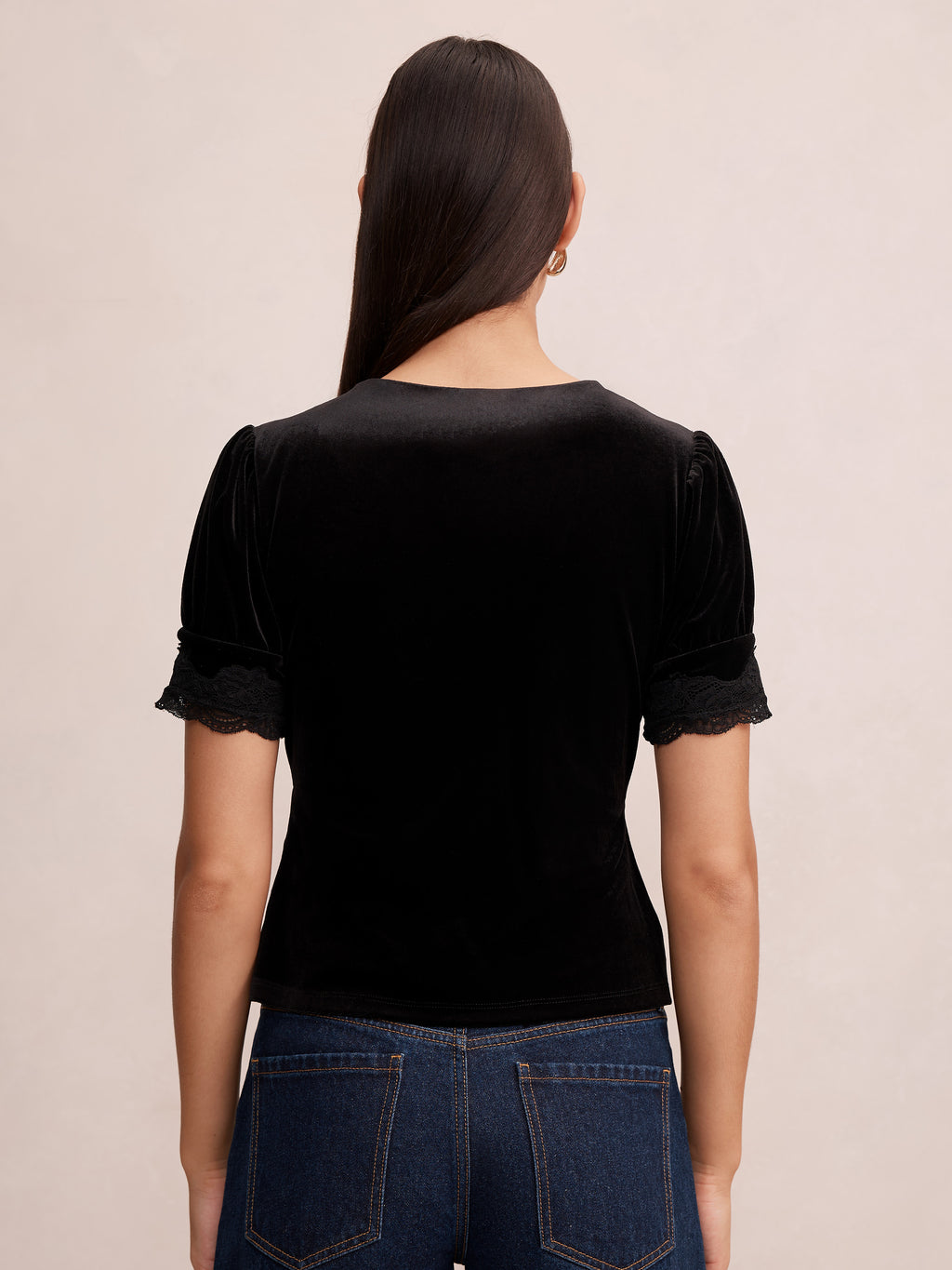 Perry Velvet Lace Top
