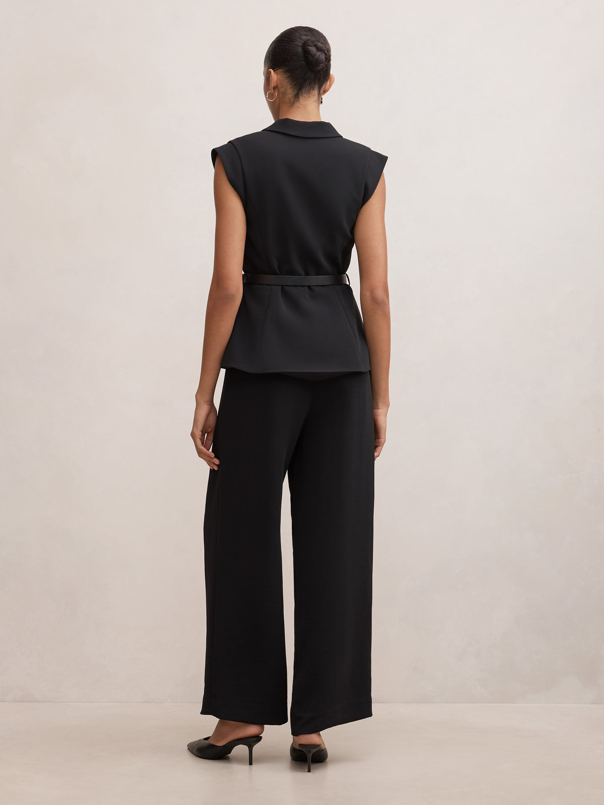 Ayla Tailored Belted Jumpsuit