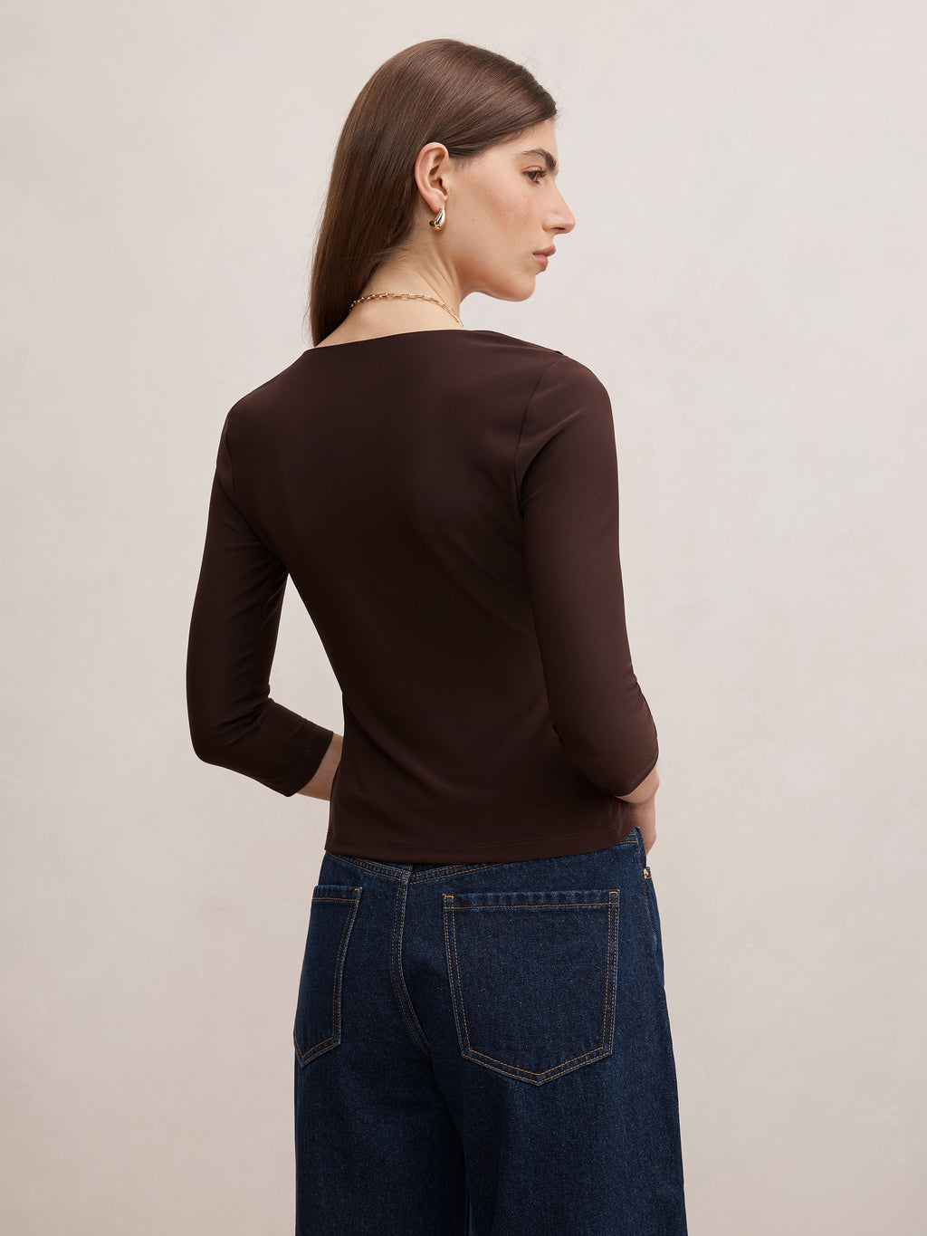 Orla Ruffle 3/4 Sleeve Top
