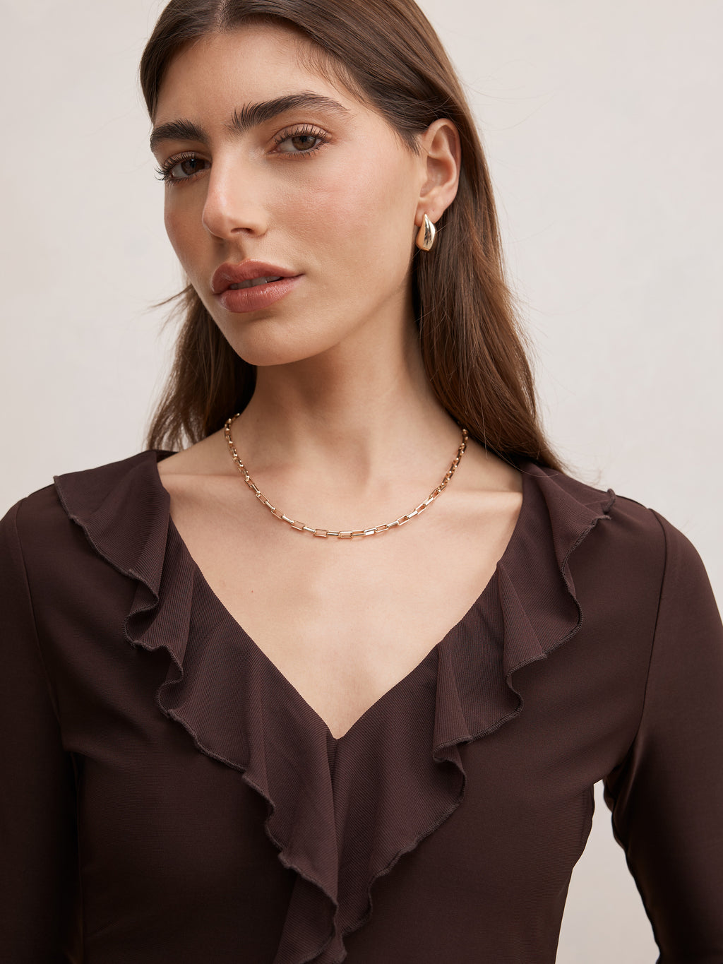 Orla Ruffle 3/4 Sleeve Top