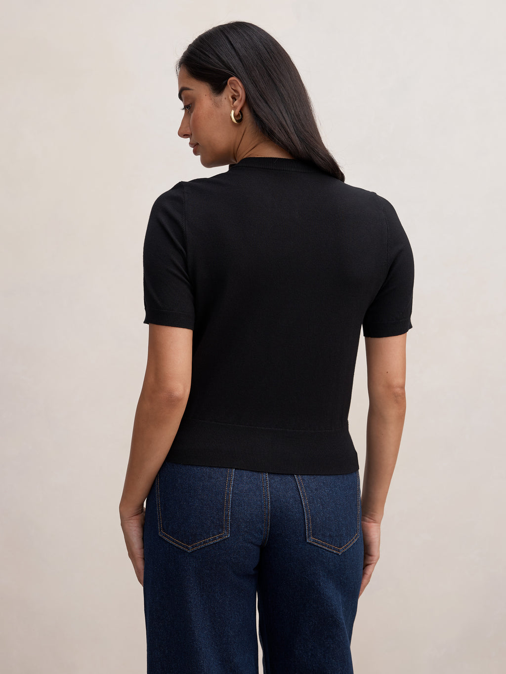 Maisie Button Through Knit Tee