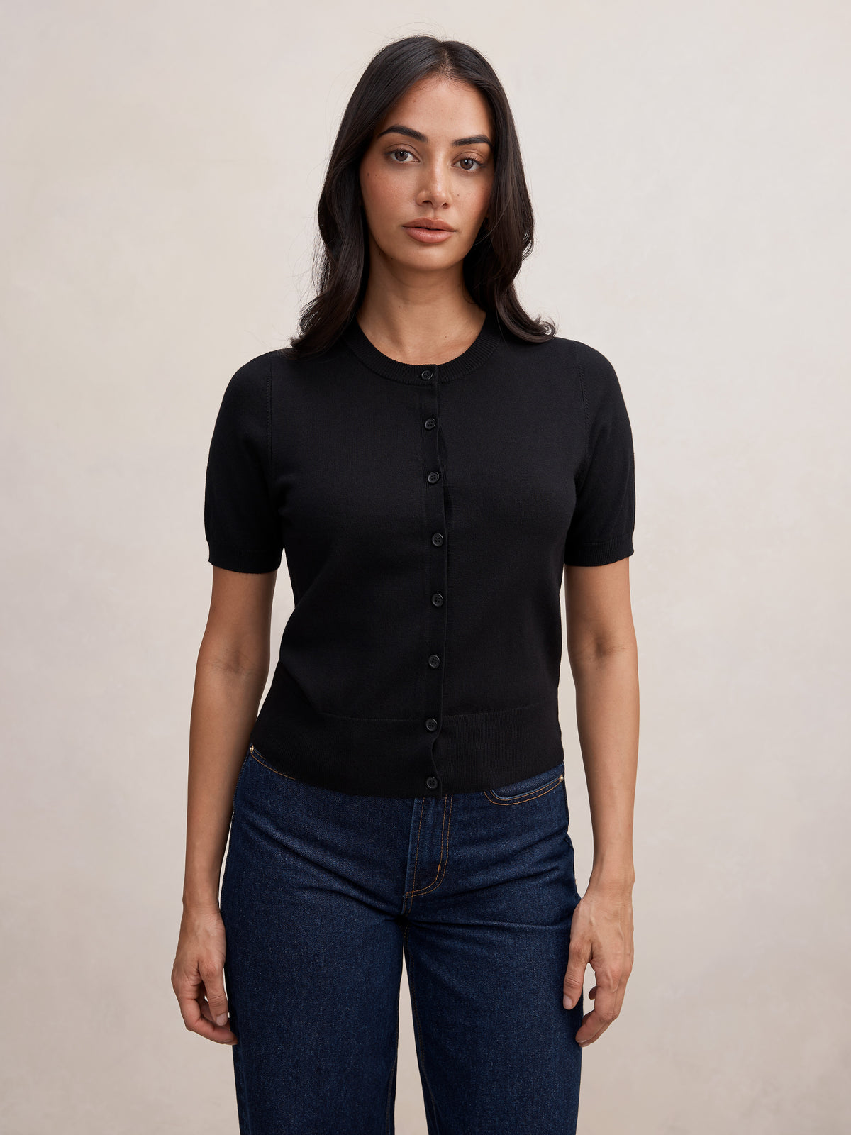 Maisie Button Through Knit Tee