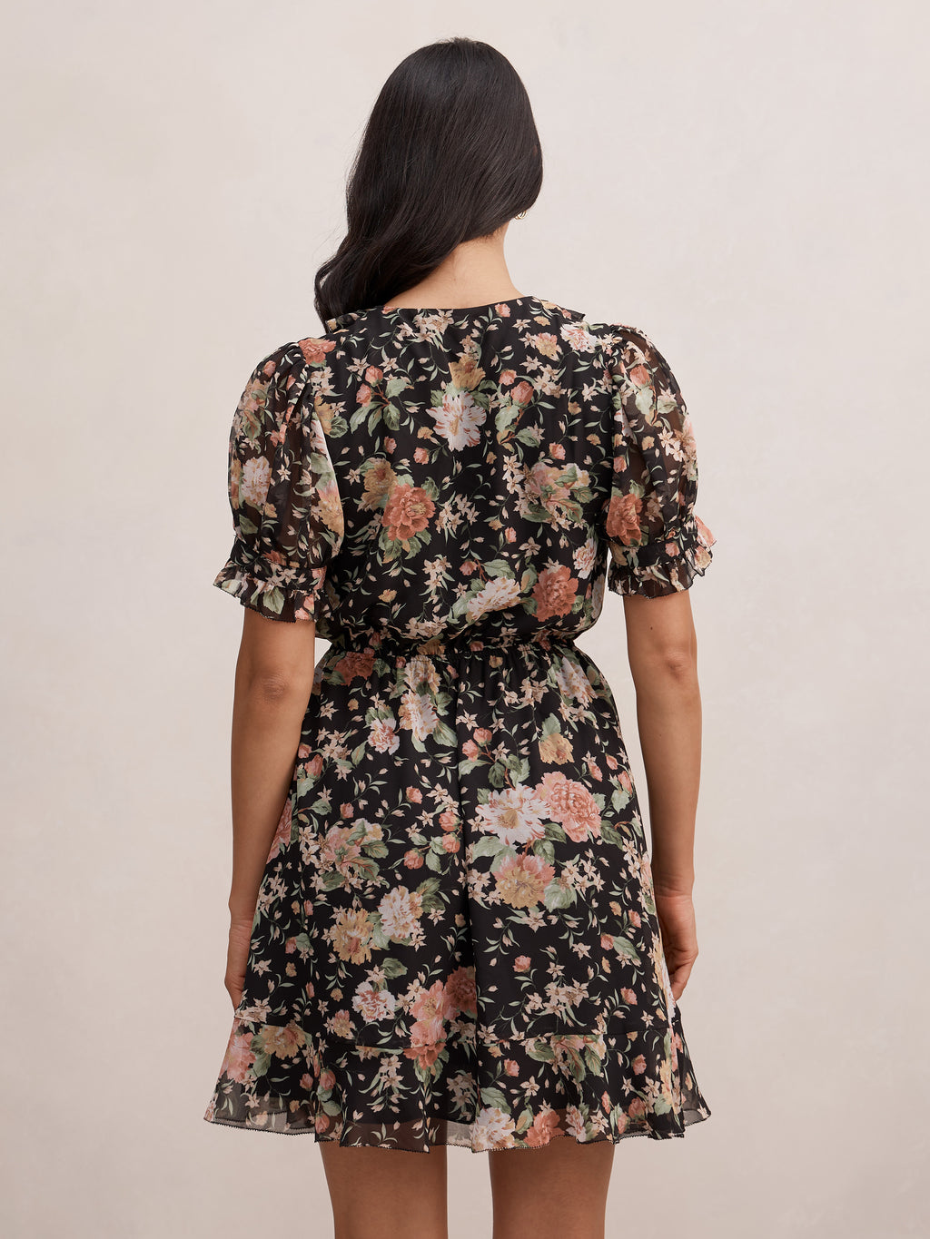 Claire Ruffle Mini Dress
