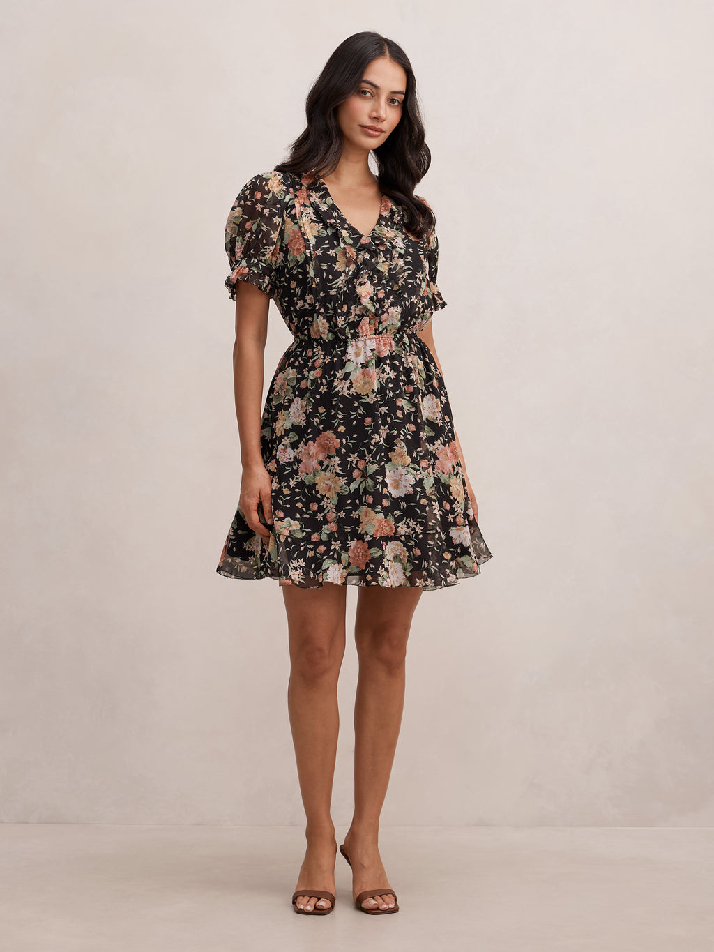 Claire Ruffle Mini Dress