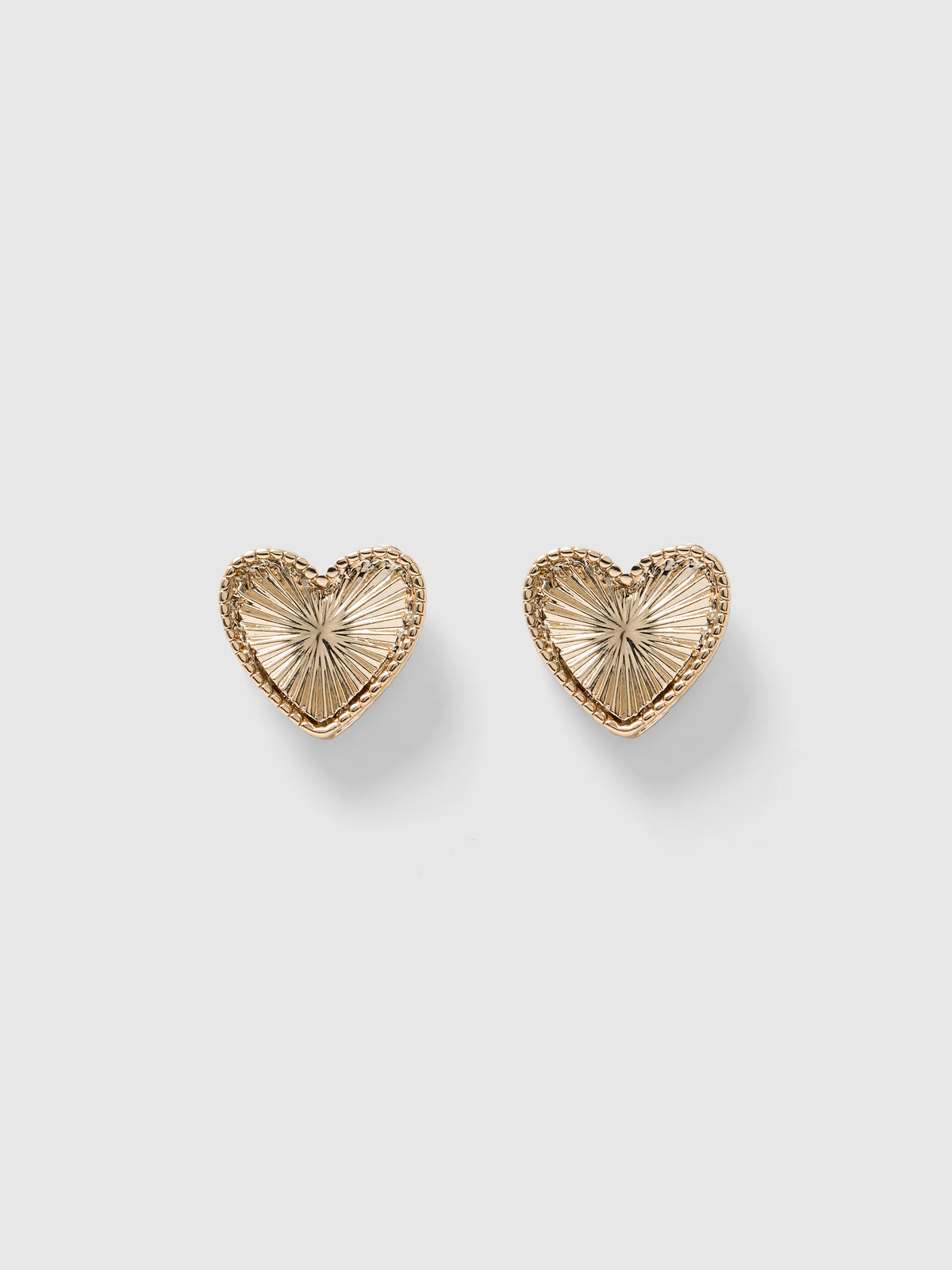Enya Engraved Heart Stud