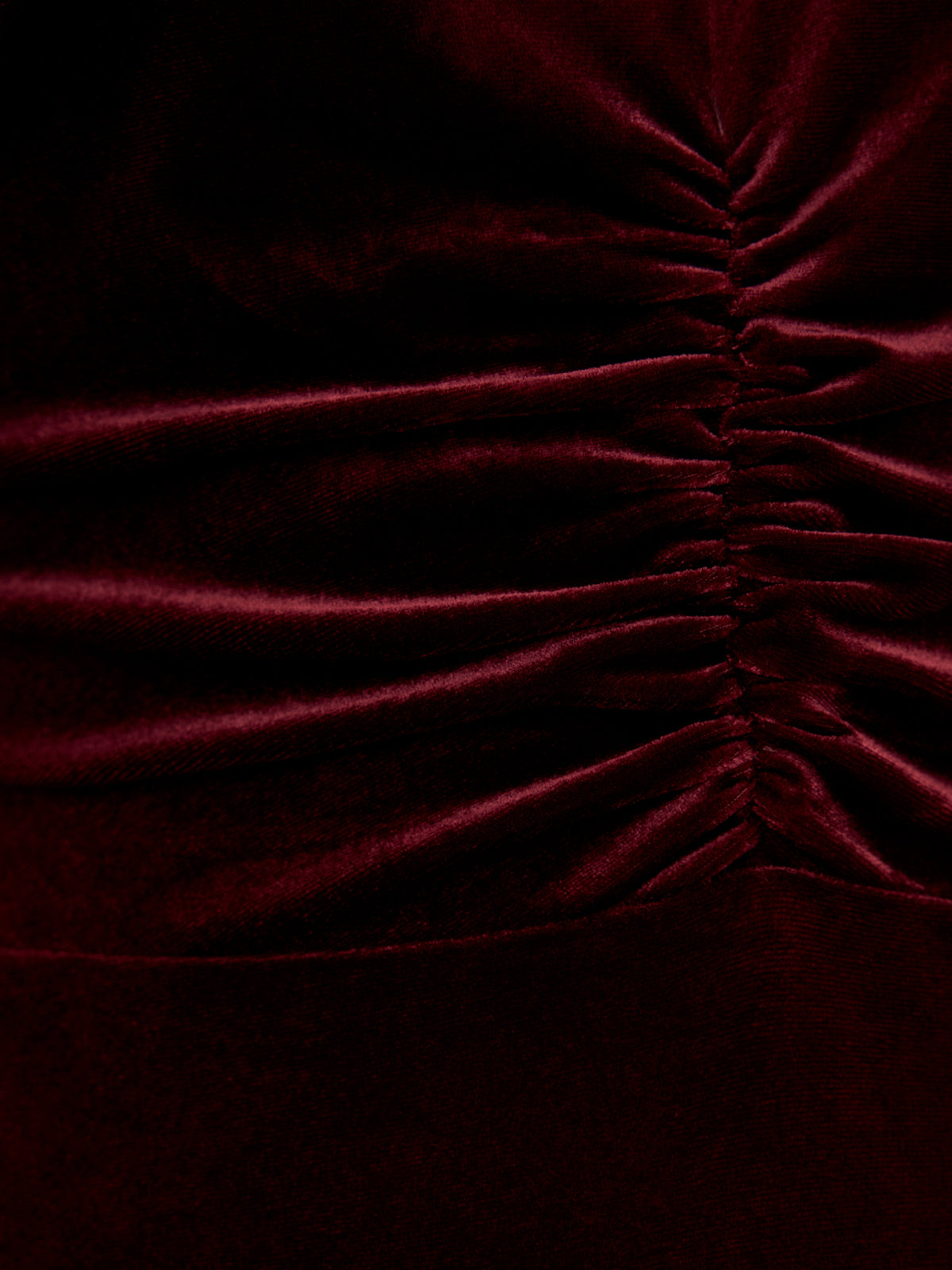 Elma Velvet Ruched Maxi