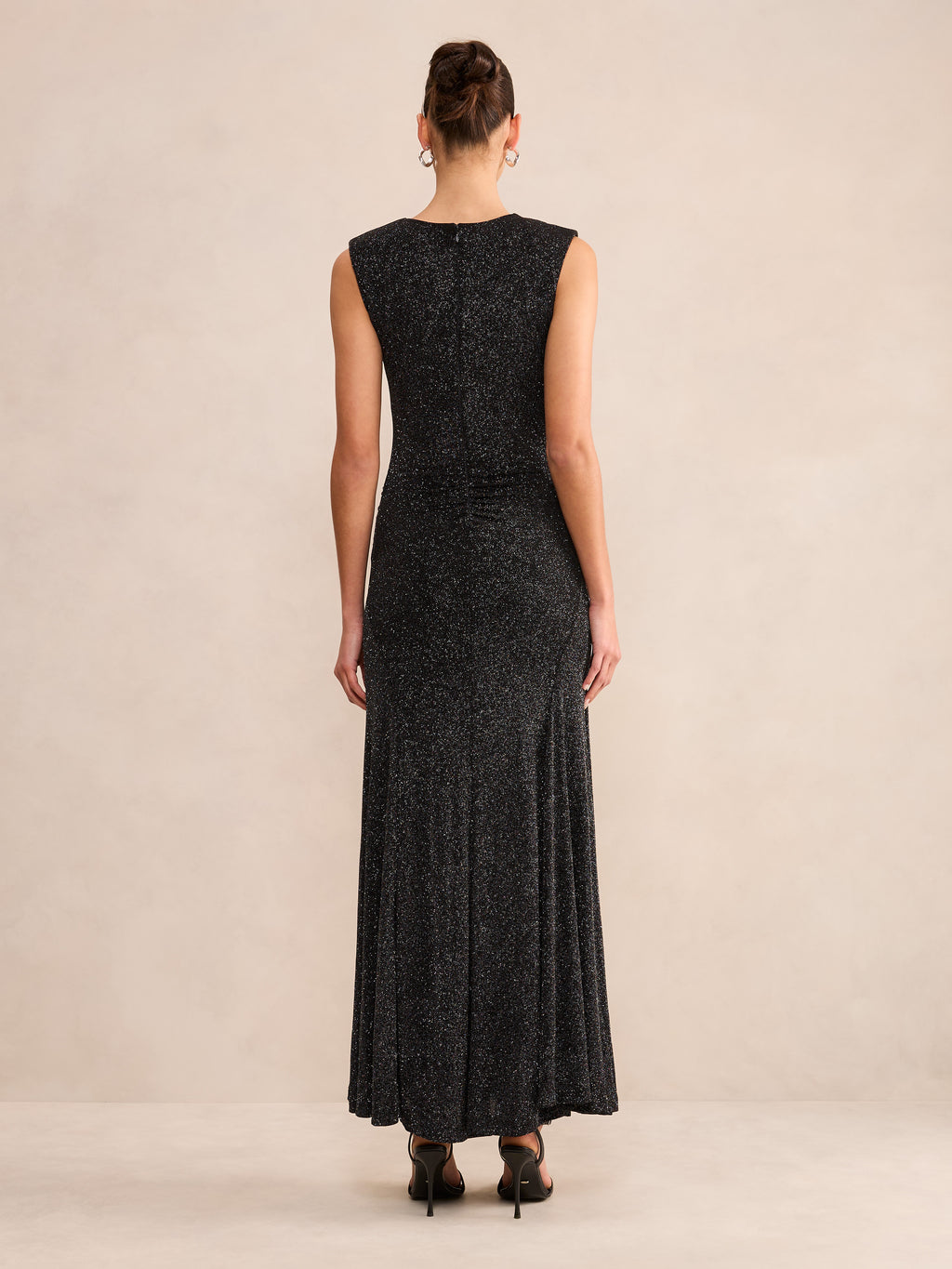 Ciara Gathered Glitter Maxi