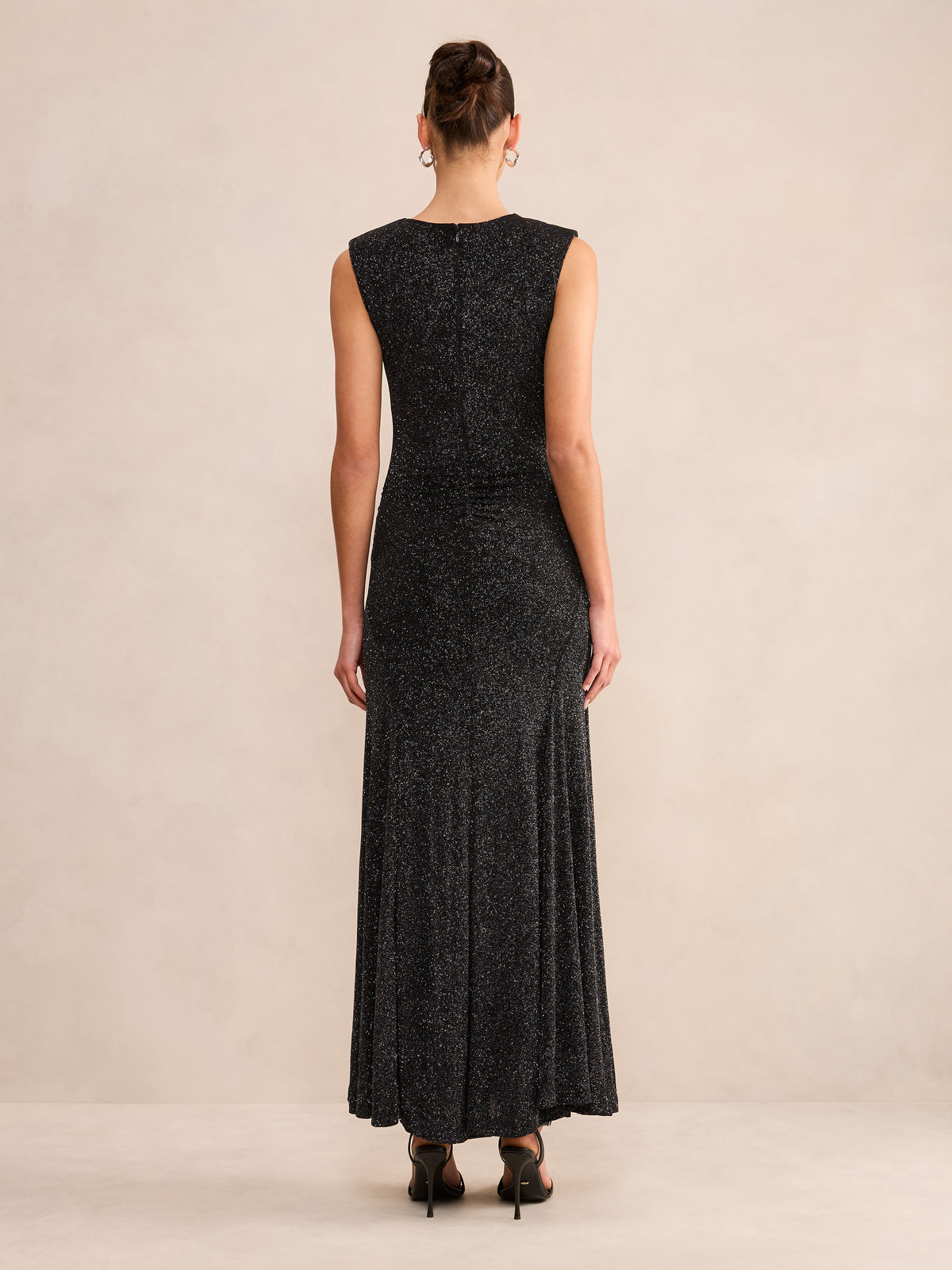Ciara Gathered Glitter Maxi