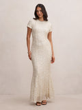 Ines Beaded Sequin Gown