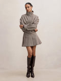 Alisha Petite Pleated Mini Skirt
