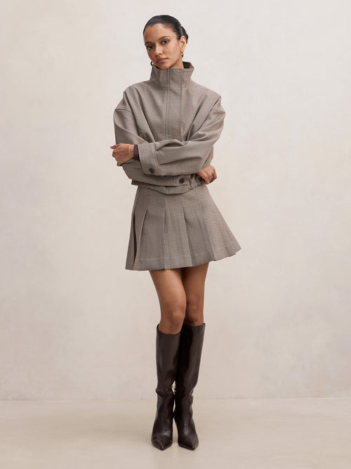 Alisha Petite Pleated Mini Skirt