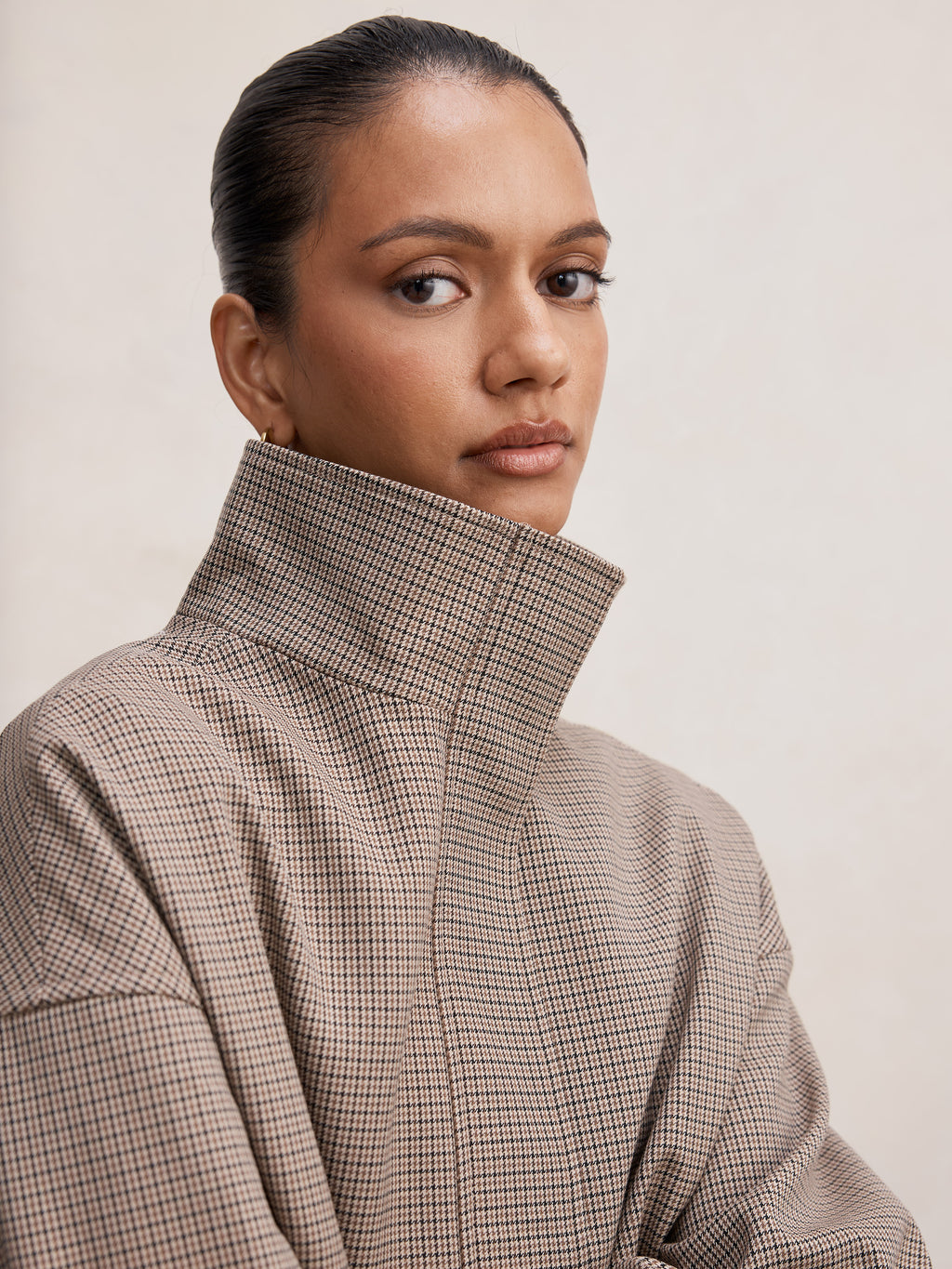 Hazel Petite Funnel Neck Jacket