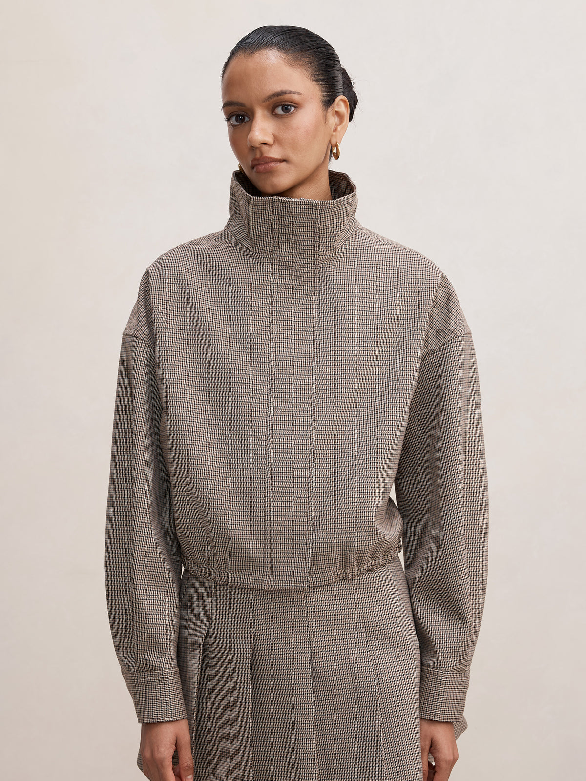Hazel Petite Funnel Neck Jacket